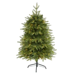 4’ Vancouver Fir “Natural Look” Artificial Christmas Tree With 250 Clear LED Lights And 814 Bendable Branches