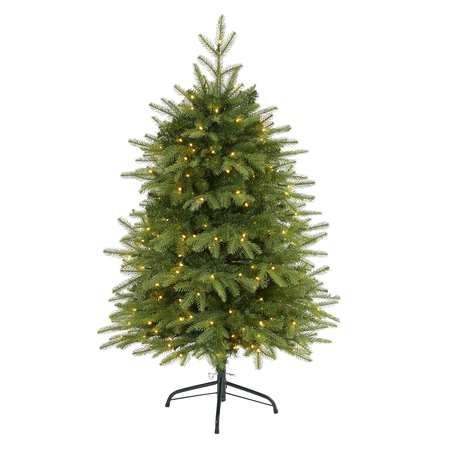 4’ Vancouver Fir “Natural Look” Artificial Christmas Tree With 250 Clear LED Lights And 814 Bendable Branches 1 4’ Vancouver Fir “Natural Look” Artificial Christmas Tree With 250 Clear LED Lights And 814 Bendable Branches