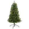 4' Vermont Fir Artificial Christmas Tree With 100 Clear LED Lights