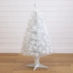 4' White Pre-Lit Fiber Optic Artificial Christmas Tree With 120 Colorful LED And Remote Control Show 15 4' White Pre-Lit Fiber Optic Artificial Christmas Tree With 120 Colorful LED And Remote Control Show -Cheap Artificial Trees Store artificial 4 white pre lit fiber optic artificial christmas tree with 120 colorful led and remote control show nearly natural 452087