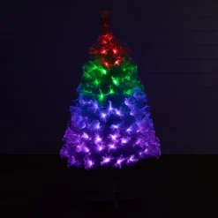 4' White Pre-Lit Fiber Optic Artificial Christmas Tree With 120 Colorful LED And Remote Control Show 17 4' White Pre-Lit Fiber Optic Artificial Christmas Tree With 120 Colorful LED And Remote Control Show -Cheap Artificial Trees Store artificial 4 white pre lit fiber optic artificial christmas tree with 120 colorful led and remote control show nearly natural 566312 scaled