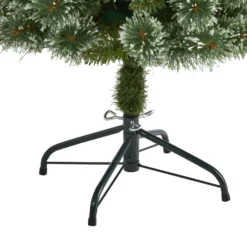 4’ Wisconsin Slim Snow Tip Pine Artificial Christmas Tree With 100 Clear LED Light -Cheap Artificial Trees Store artificial 4 wisconsin slim snow tip pine artificial christmas tree with 100 clear led light nearly natural 466704