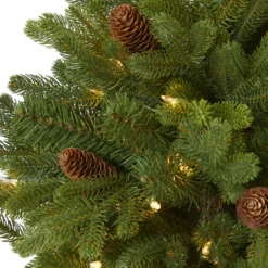 4’ Yukon Mountain Fir Artificial Christmas Tree With 100 Clear Lights, Pine Cones And 386 Bendable Branches 9 4’ Yukon Mountain Fir Artificial Christmas Tree With 100 Clear Lights, Pine Cones And 386 Bendable Branches -Cheap Artificial Trees Store artificial 4 yukon mountain fir artificial christmas tree with 100 clear lights pine cones and 386 bendable b nearly natural 883273