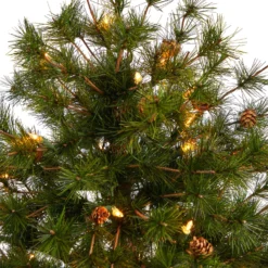 44” Colorado Mountain Pine Artificial Christmas Tree With 50 Clear Lights. 171 Bendable Branches And Pine Cones In Planter -Cheap Artificial Trees Store artificial 44 colorado mountain pine artificial christmas tree with 50 clear lights 171 bendable branches and pine cones in planter nearly natural 865338