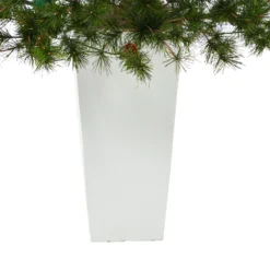 44” Colorado Mountain Pine Artificial Christmas Tree With 50 Clear Lights. 171 Bendable Branches And Pine Cones In Planter -Cheap Artificial Trees Store artificial 44 colorado mountain pine artificial christmas tree with 50 clear lights 171 bendable branches and pine cones in planter nearly natural 899988