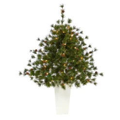 44” Colorado Mountain Pine Artificial Christmas Tree With 50 Clear Lights. 171 Bendable Branches And Pine Cones In Planter -Cheap Artificial Trees Store artificial 44 colorado mountain pine artificial christmas tree with 50 clear lights 171 bendable branches and pine cones in planter nearly natural 951218