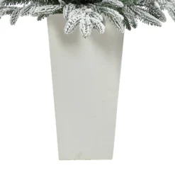 44” Flocked Manchester Spruce Artificial Christmas Tree With 50 Lights And 133 Bendable Branches In White Planter 13 44” Flocked Manchester Spruce Artificial Christmas Tree With 50 Lights And 133 Bendable Branches In White Planter -Cheap Artificial Trees Store artificial 44 flocked manchester spruce artificial christmas tree with 50 lights and 133 bendable branches in white planter nearly natural 278157