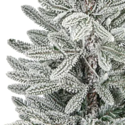 44” Flocked Manchester Spruce Artificial Christmas Tree With 50 Lights And 133 Bendable Branches In White Planter 12 44” Flocked Manchester Spruce Artificial Christmas Tree With 50 Lights And 133 Bendable Branches In White Planter -Cheap Artificial Trees Store artificial 44 flocked manchester spruce artificial christmas tree with 50 lights and 133 bendable branches in white planter nearly natural 837036