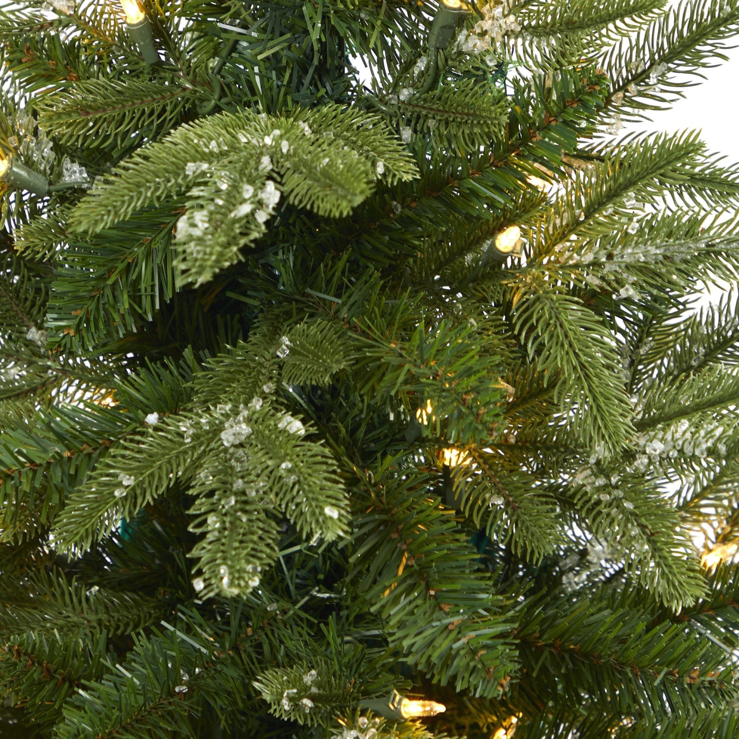 44” Snowed Grand Teton Fir Artificial Christmas Tree With 50 Clear Lights And 111 Bendable Branches In Sand Colored Urn 4 44” Snowed Grand Teton Fir Artificial Christmas Tree With 50 Clear Lights And 111 Bendable Branches In Sand Colored Urn - Image 4
