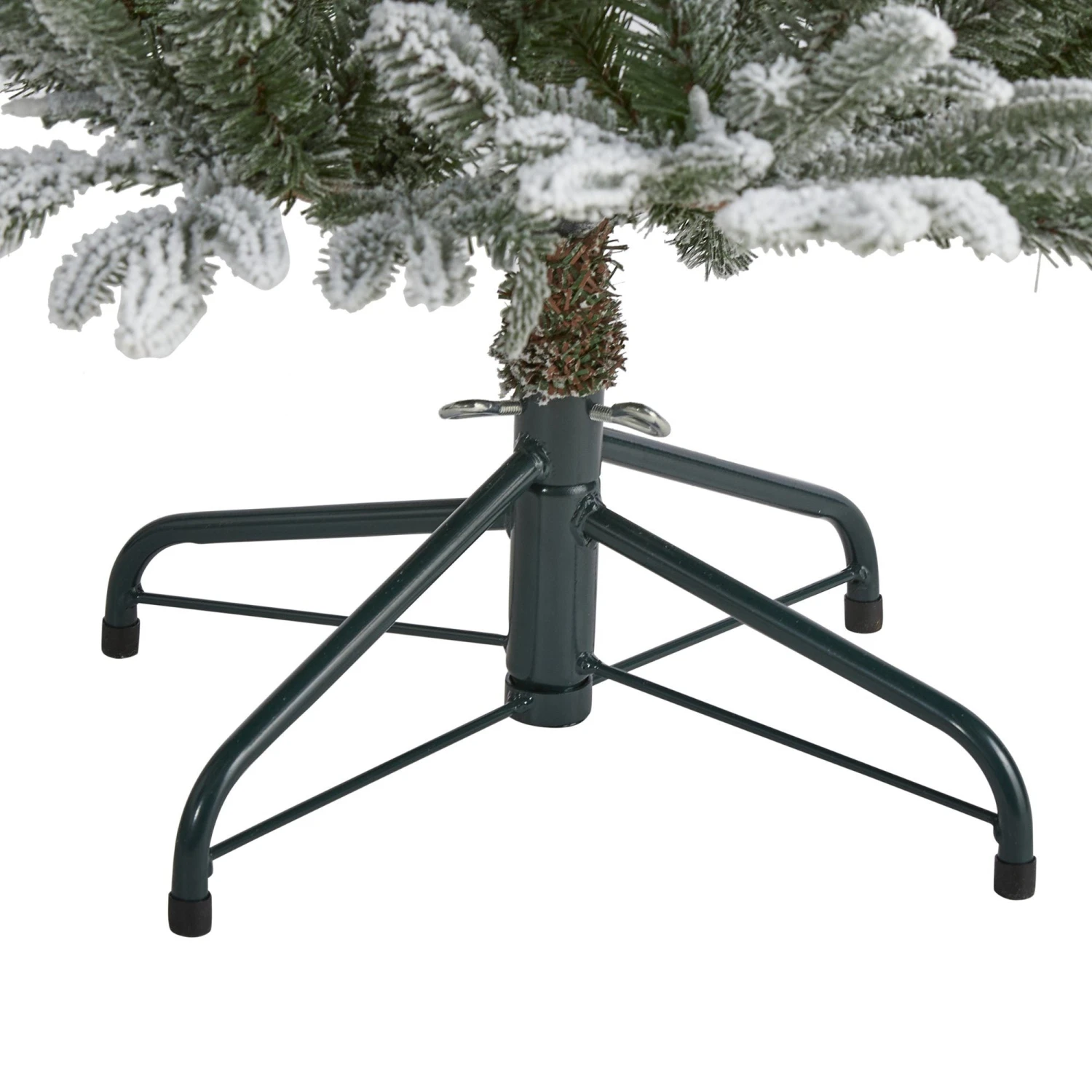 4.5’ Flocked Manchester Spruce Artificial Christmas Tree With 100 Lights And 357 Bendable Branches 4 4.5’ Flocked Manchester Spruce Artificial Christmas Tree With 100 Lights And 357 Bendable Branches - Image 4