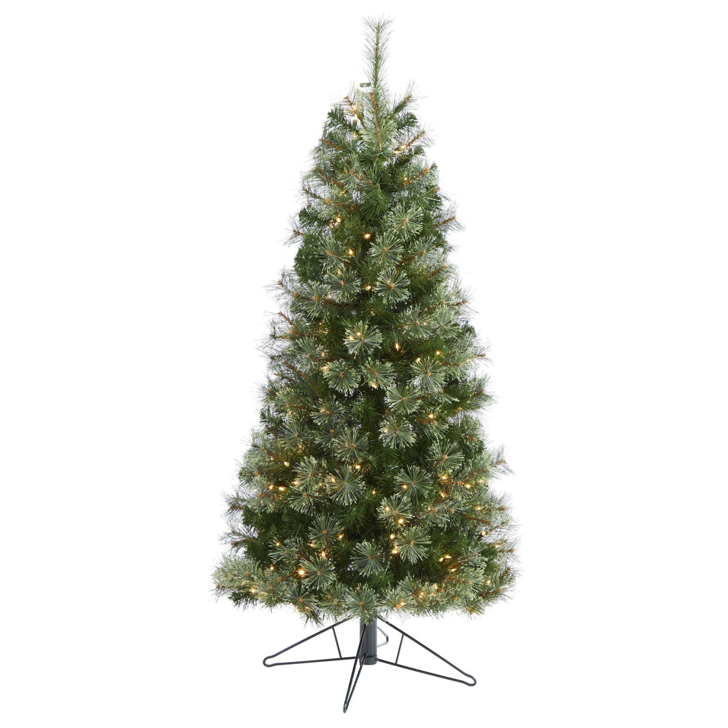 5' Cashmere Slim Artificial Christmas Tree With 250 Warm White Lights And 408 Bendable Branches 1 5' Cashmere Slim Artificial Christmas Tree With 250 Warm White Lights And 408 Bendable Branches