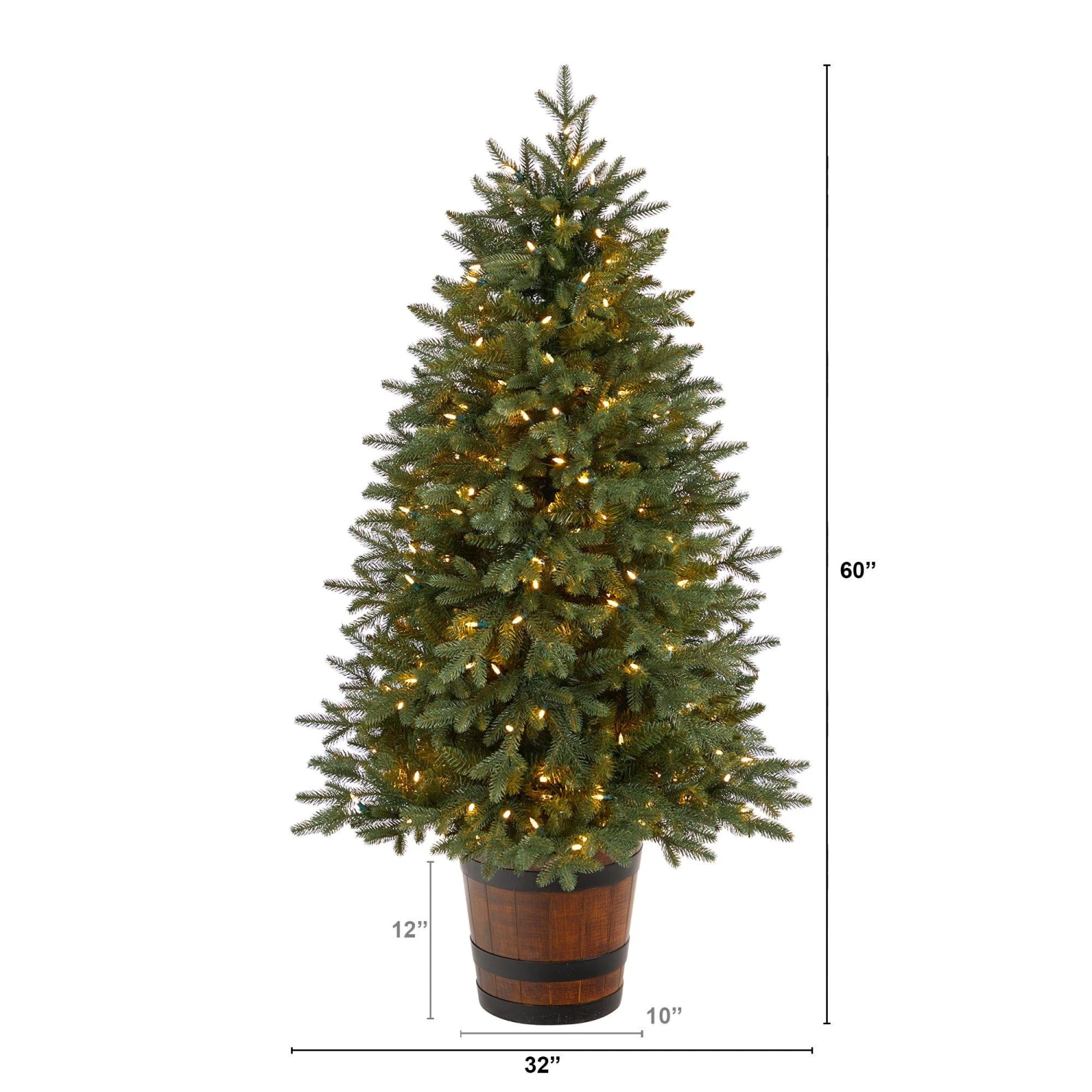 5' Colorado Aspen Pre-Lit Porch Artificial Christmas Tree 2 5' Colorado Aspen Pre-Lit Porch Artificial Christmas Tree - Image 2