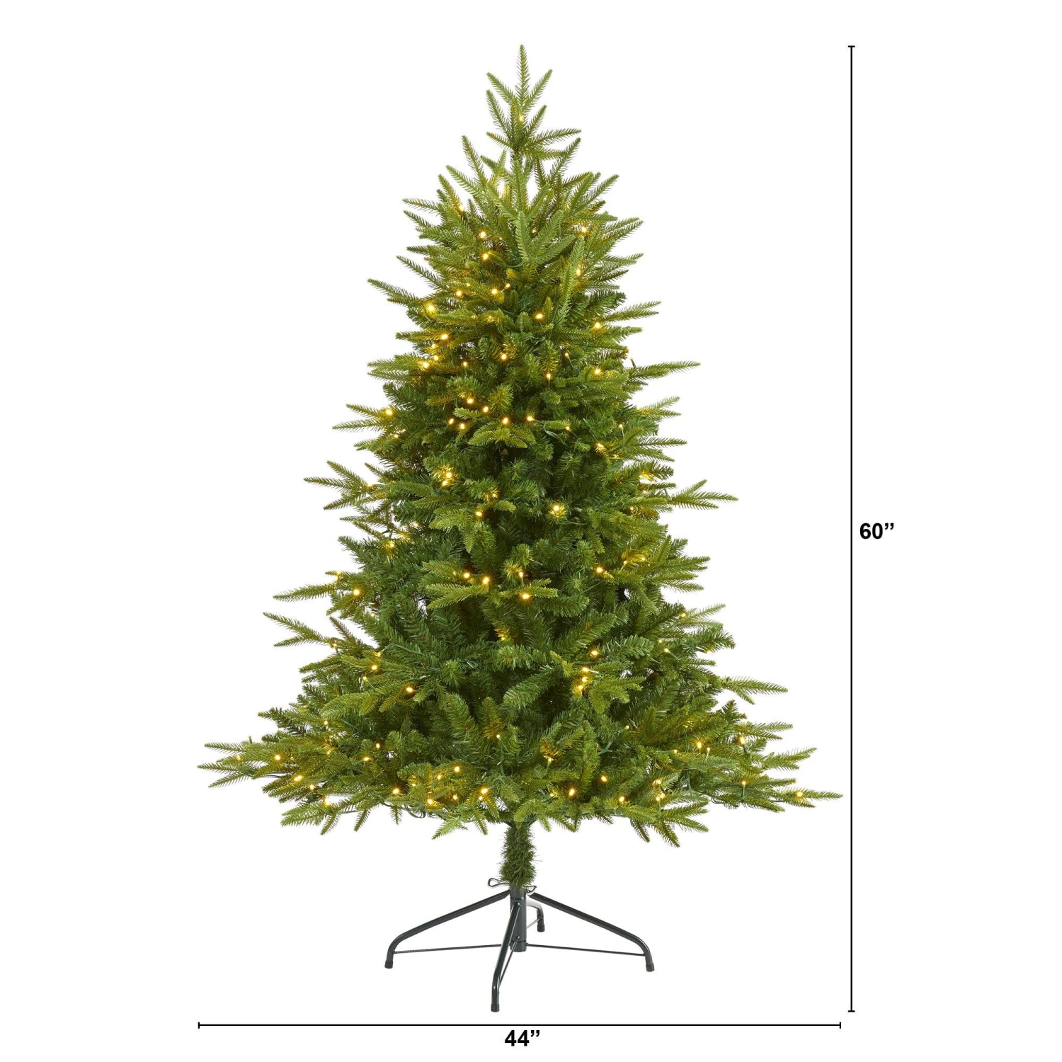 5’ Colorado Mountain Fir “Natural Look” Artificial Christmas Tree With 250 Clear LED Lights 2 5’ Colorado Mountain Fir “Natural Look” Artificial Christmas Tree With 250 Clear LED Lights - Image 2