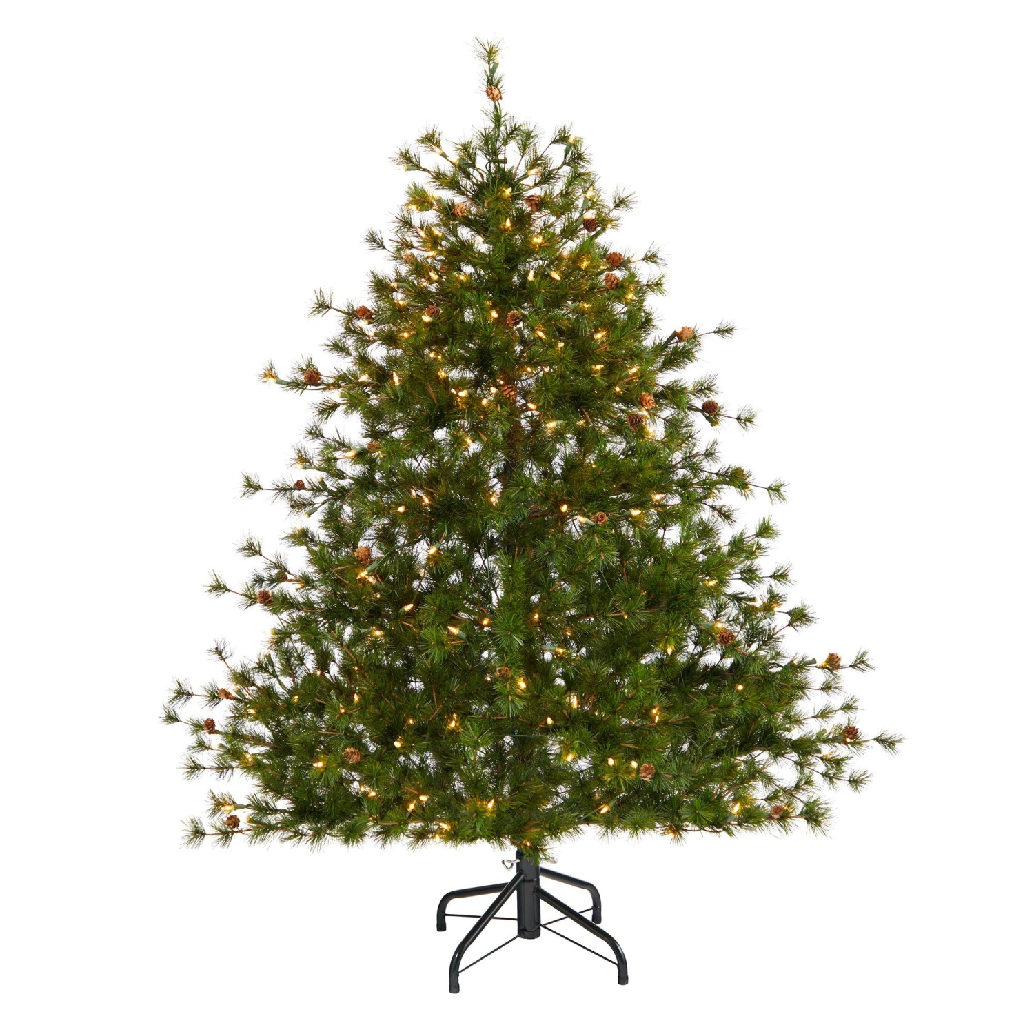 5’ Colorado Mountain Pine Artificial Christmas Tree With 250 Lights, 669 Branches And Pine Cones 1 5’ Colorado Mountain Pine Artificial Christmas Tree With 250 Lights, 669 Branches And Pine Cones