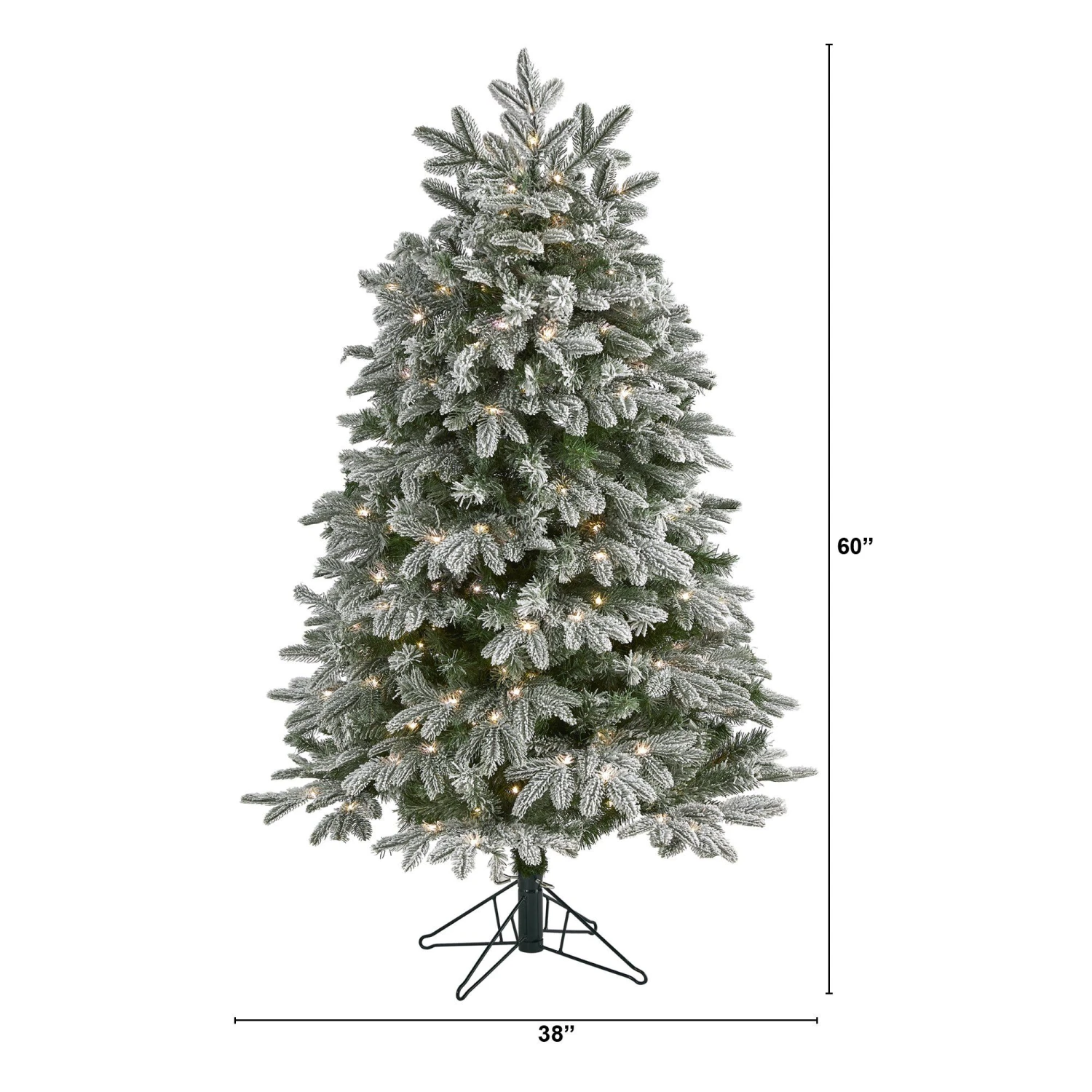 5' Flocked Colorado Mountain Fir Artificial Christmas Tree 2 5' Flocked Colorado Mountain Fir Artificial Christmas Tree - Image 2