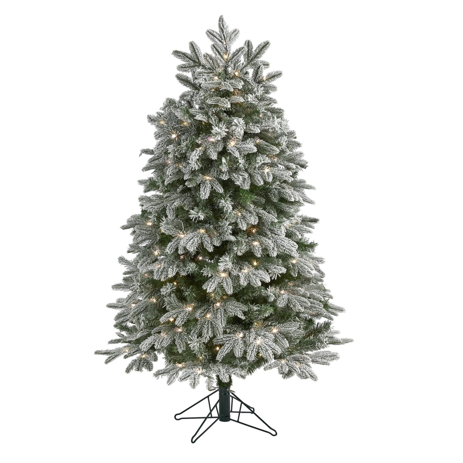 5' Flocked Colorado Mountain Fir Artificial Christmas Tree 1 5' Flocked Colorado Mountain Fir Artificial Christmas Tree