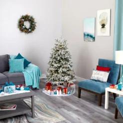 5' Flocked Colorado Mountain Fir Artificial Christmas Tree 15 5' Flocked Colorado Mountain Fir Artificial Christmas Tree -Cheap Artificial Trees Store artificial 5 flocked colorado mountain fir artificial christmas tree with 300 warm white microdot multifunction led lights with instant connect technology and 511 bendabl 293886