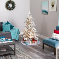 5' Flocked Grand Northern Rocky Fir Artificial Christmas Tree 17 5' Flocked Grand Northern Rocky Fir Artificial Christmas Tree -Cheap Artificial Trees Store artificial 5 flocked grand northern rocky fir artificial christmas tree with 650 warm micro multifunction with remote control led lights instant connect technology and 38 912520