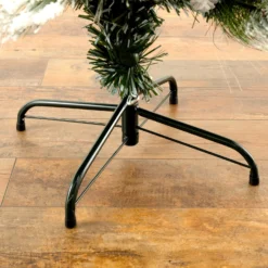 5' Flocked Pre-Lit Fiber Optic Artificial Pinecone & Berries Christmas Tree With 48 White LED Lights 17 5' Flocked Pre-Lit Fiber Optic Artificial Pinecone & Berries Christmas Tree With 48 White LED Lights -Cheap Artificial Trees Store artificial 5 flocked pre lit fiber optic artificial pinecone berries christmas tree with 48 white led lights nearly natural 539073