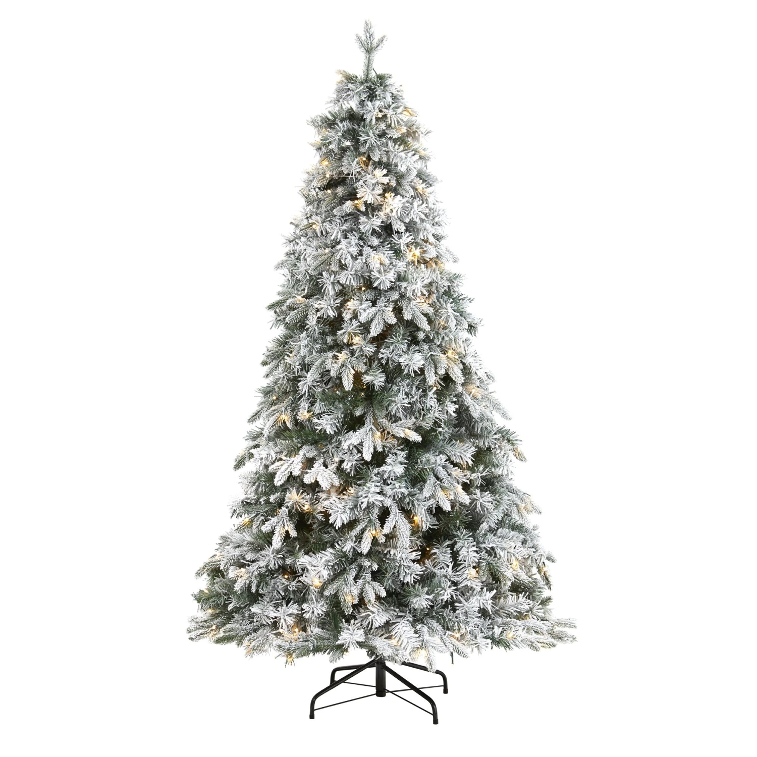 5' Flocked Vermont Mixed Pine Artificial Christmas Tree With 150 Clear LED Lights 1 5' Flocked Vermont Mixed Pine Artificial Christmas Tree With 150 Clear LED Lights