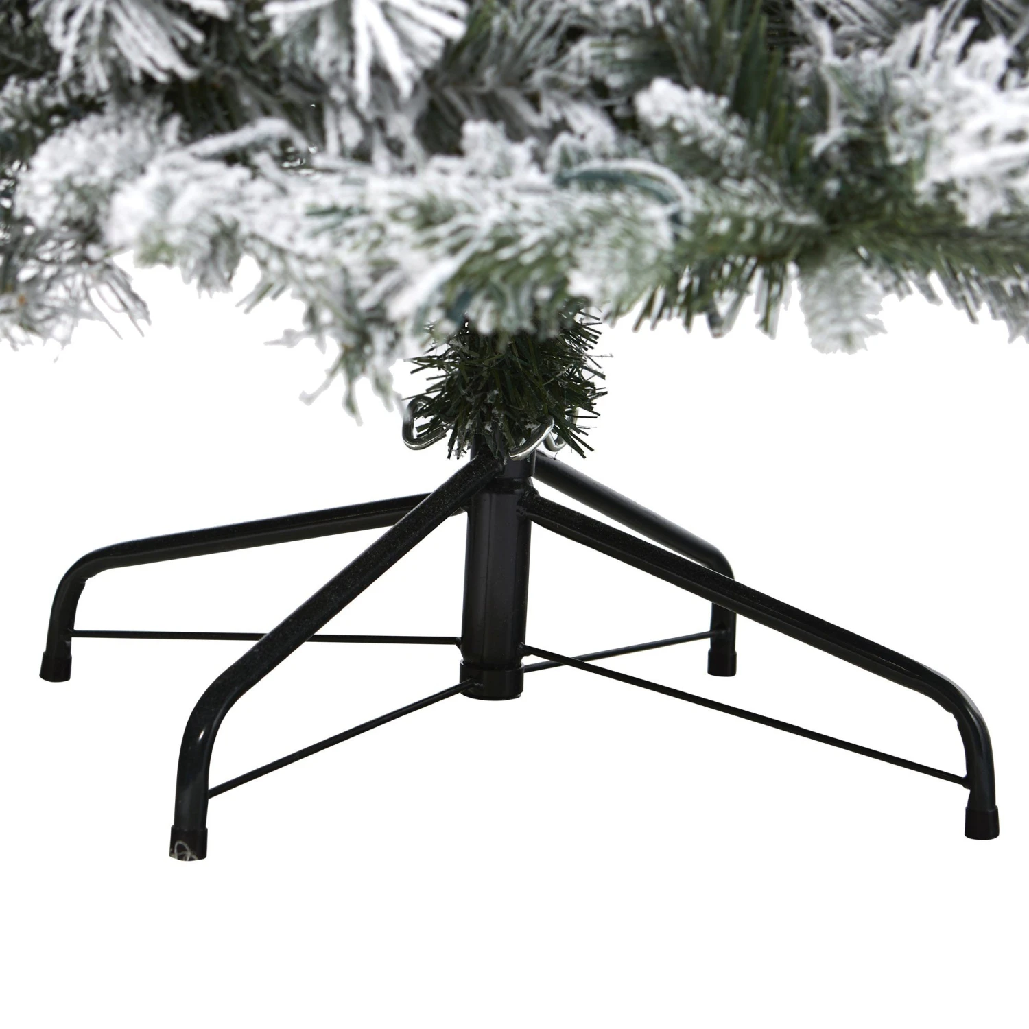 5' Flocked Vermont Mixed Pine Artificial Christmas Tree With 150 Clear LED Lights 4 5' Flocked Vermont Mixed Pine Artificial Christmas Tree With 150 Clear LED Lights - Image 4