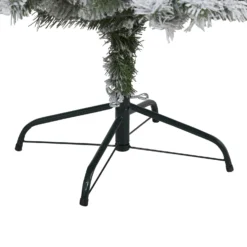 5' Flocked White River Mountain Pine Artificial Christmas Tree With Pinecones And 150 Clear LED Lights -Cheap Artificial Trees Store artificial 5 flocked white river mountain pine artificial christmas tree with pinecones and 150 clear led ligh nearly natural 151849