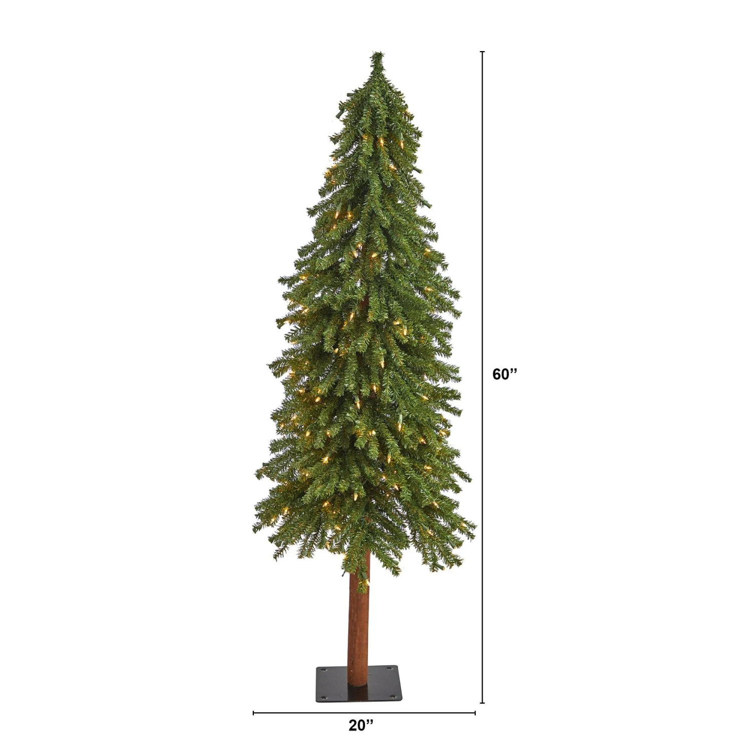 5’ Grand Alpine Artificial Christmas Tree With 200 Clear Lights And 469 Branches On Natural Trunk 4 5’ Grand Alpine Artificial Christmas Tree With 200 Clear Lights And 469 Branches On Natural Trunk - Image 4