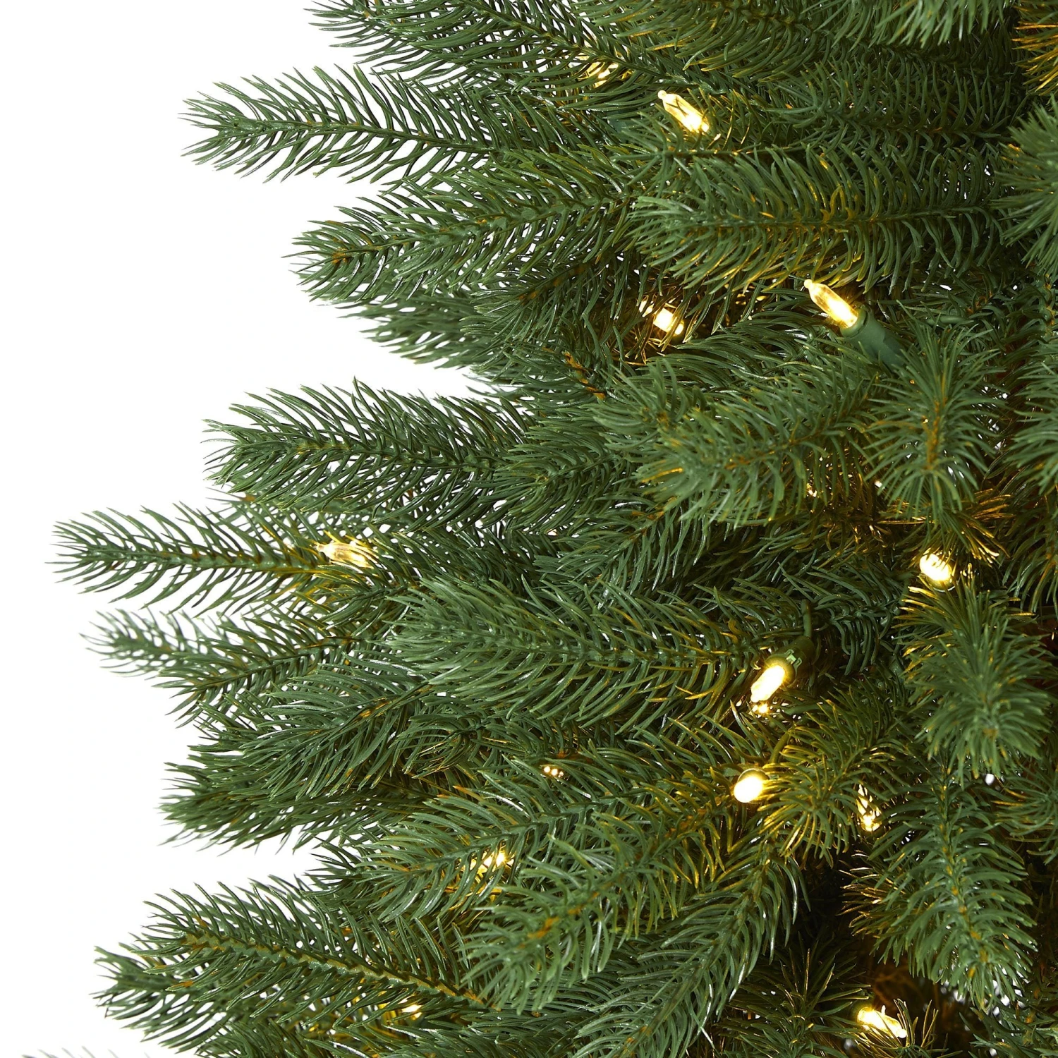 5' Napa Valley Pine Artificial Christmas Tree With 200 Warm White LED Lights, 335 Bendable Branches On A Faux Wood Stand 3 5' Napa Valley Pine Artificial Christmas Tree With 200 Warm White LED Lights, 335 Bendable Branches On A Faux Wood Stand - Image 3