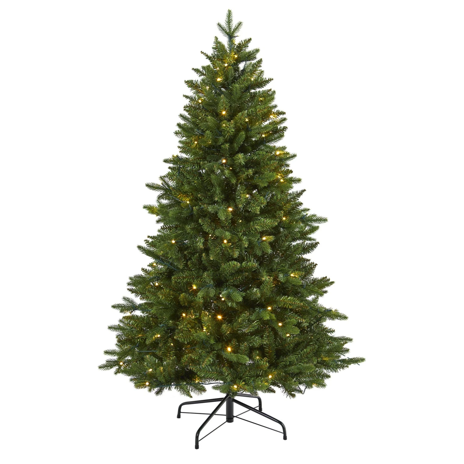 5' New Hampshire Fir Artificial Christmas Tree With 150 LED Lights 1 5' New Hampshire Fir Artificial Christmas Tree With 150 LED Lights