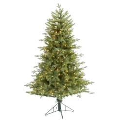 5' New Hampshire Spruce Artificial Christmas Tree With 300 Warm White Lights And 618 Bendable Branches