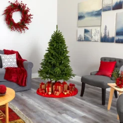 5’ Sierra Spruce “Natural Look” Artificial Christmas Tree With 200 Clear LED Lights -Cheap Artificial Trees Store artificial 5 sierra spruce natural look artificial christmas tree with 200 clear led lights nearly natural 389831