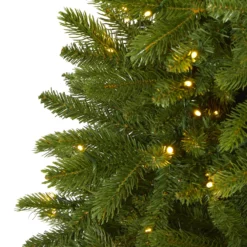 5’ Sierra Spruce “Natural Look” Artificial Christmas Tree With 200 Clear LED Lights -Cheap Artificial Trees Store artificial 5 sierra spruce natural look artificial christmas tree with 200 clear led lights nearly natural 629250