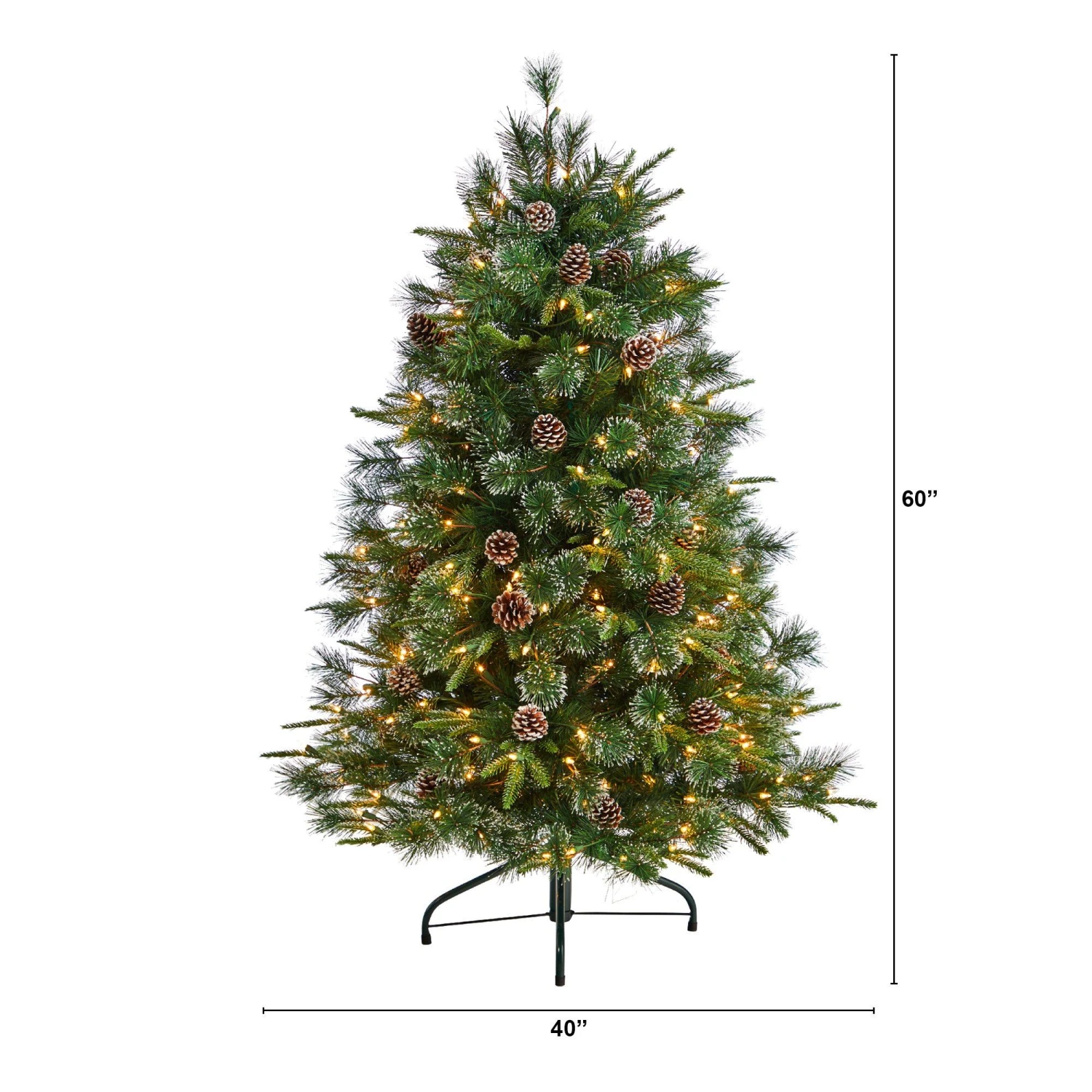 5’ Snowed Tipped Clermont Pine Artificial Christmas Tree 2 5’ Snowed Tipped Clermont Pine Artificial Christmas Tree - Image 2