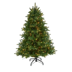 5’ South Carolina Spruce Artificial Christmas Tree With 300 White Warm Lights And 1370 Branches