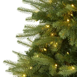 5’ Vancouver Fir “Natural Look” Artificial Christmas Tree With 350 Clear LED Lights And 1054 Bendable Branches -Cheap Artificial Trees Store artificial 5 vancouver fir natural look artificial christmas tree with 350 clear led lights and 1054 bendabl nearly natural 768031