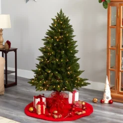 5’ Vermont Spruce Artificial Christmas Tree -Cheap Artificial Trees Store artificial 5 vermont spruce tree with 250 color changing multifunction and remote control led lights nearly natural 989864