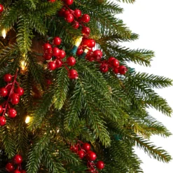 5’ Victoria Fir Artificial Christmas Tree 11 5’ Victoria Fir Artificial Christmas Tree -Cheap Artificial Trees Store artificial 5 victoria fir tree with 200 multi color multifunction led lights berries and 278 branches nearly natural 833198