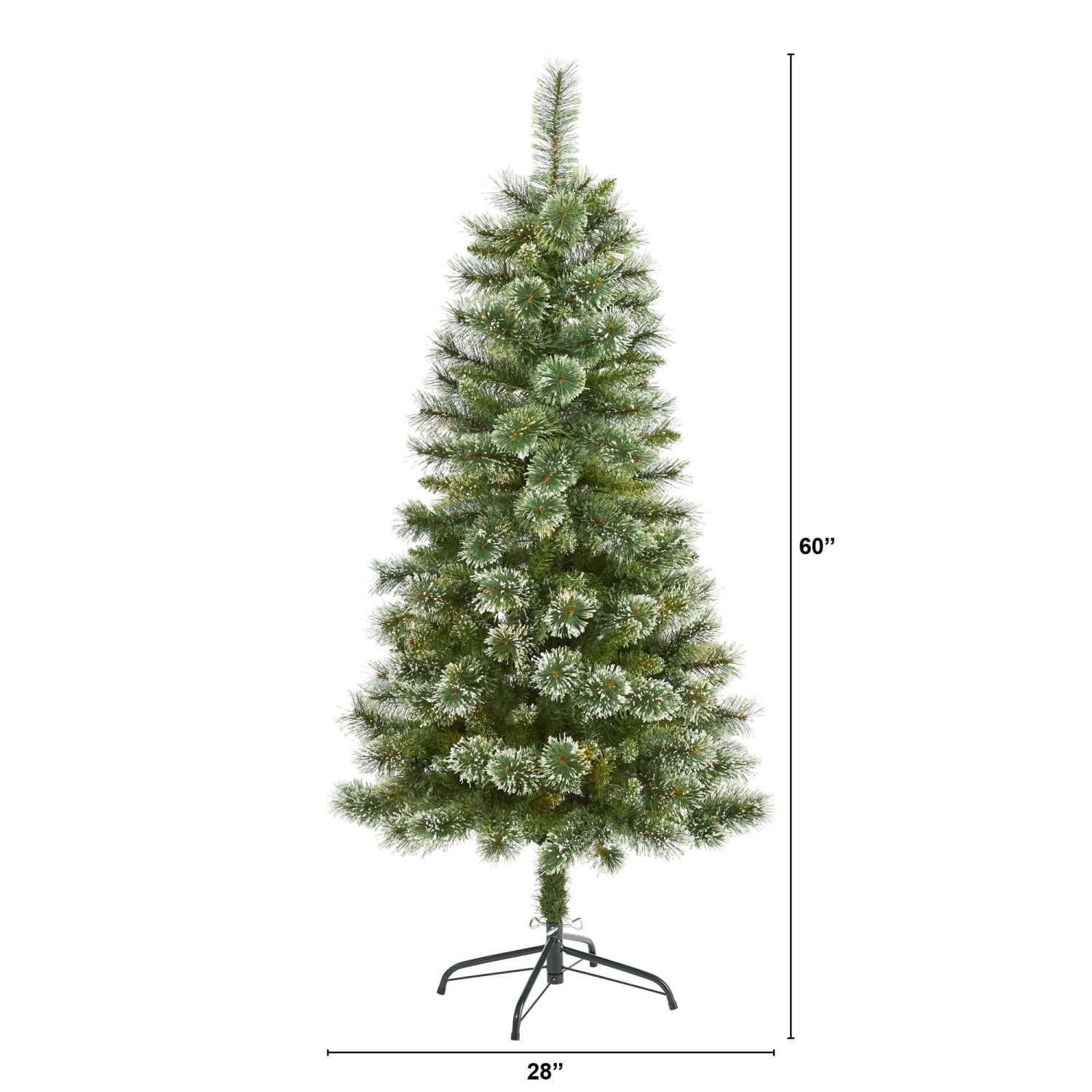 5’ Wisconsin Slim Snow Tip Pine Artificial Christmas Tree With 298 Bendable Branches 2 5’ Wisconsin Slim Snow Tip Pine Artificial Christmas Tree With 298 Bendable Branches - Image 2