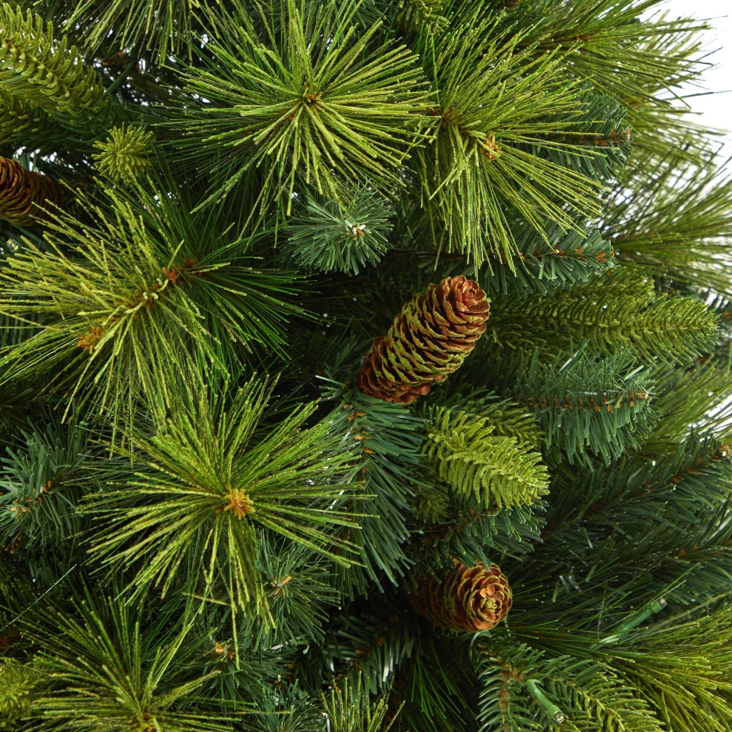 52” North Carolina Mixed Pine Artificial Christmas Tree With 130 Warm White LED Lights, 459 Bendable Branches And Pinecones In Decorative Planter 5 52” North Carolina Mixed Pine Artificial Christmas Tree With 130 Warm White LED Lights, 459 Bendable Branches And Pinecones In Decorative Planter - Image 5