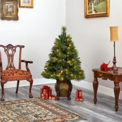 52” North Carolina Mixed Pine Artificial Christmas Tree With 130 Warm White LED Lights, 459 Bendable Branches And Pinecones In Decorative Planter 15 52” North Carolina Mixed Pine Artificial Christmas Tree With 130 Warm White LED Lights, 459 Bendable Branches And Pinecones In Decorative Planter -Cheap Artificial Trees Store artificial 52 north carolina mixed pine artificial christmas tree with 130 warm white led lights 459 bendable branches and pinecones in decorative planter nearly natural 701922