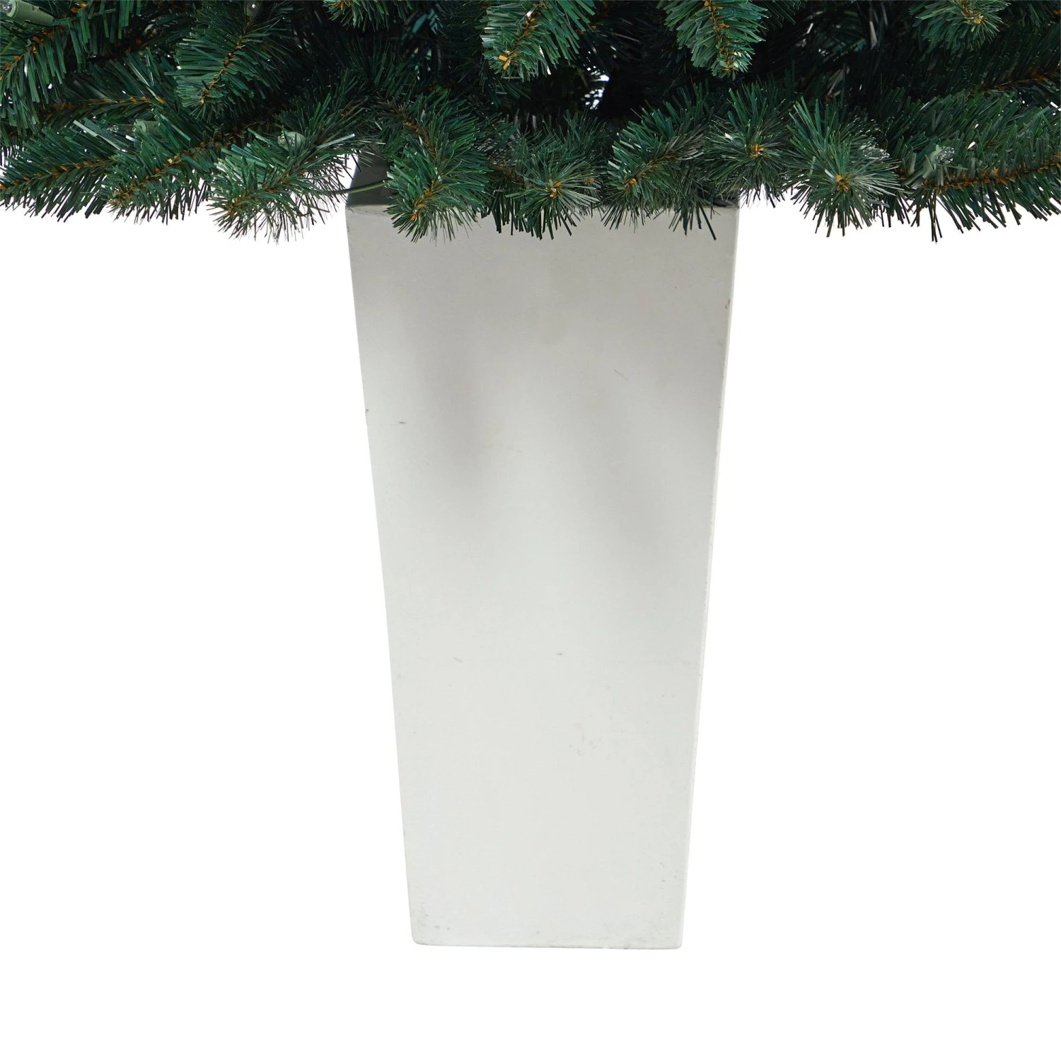 52” Northern Rocky Spruce Artificial Christmas Tree With 100 Clear Lights And 322 Bendable Branches In Tower Planter 7 52” Northern Rocky Spruce Artificial Christmas Tree With 100 Clear Lights And 322 Bendable Branches In Tower Planter - Image 7