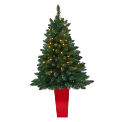 52” Northern Rocky Spruce Artificial Christmas Tree With 100 Clear Lights And 322 Bendable Branches In Tower Planter 13 52” Northern Rocky Spruce Artificial Christmas Tree With 100 Clear Lights And 322 Bendable Branches In Tower Planter -Cheap Artificial Trees Store artificial 52 northern rocky spruce artificial christmas tree with 100 clear lights and 322 bendable branches in tower planter nearly natural 913520