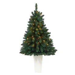 52” Northern Rocky Spruce Artificial Christmas Tree With 100 Clear Lights And 322 Bendable Branches In Tower Planter 16 52” Northern Rocky Spruce Artificial Christmas Tree With 100 Clear Lights And 322 Bendable Branches In Tower Planter -Cheap Artificial Trees Store artificial 52 northern rocky spruce artificial christmas tree with 100 clear lights and 322 bendable branches in tower planter nearly natural white 132903