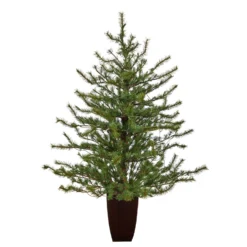 52” Vancouver Mountain Pine Artificial Christmas Tree With 100 Clear Lights And 374 Bendable Branches In Bronze Metal Planter 10 52” Vancouver Mountain Pine Artificial Christmas Tree With 100 Clear Lights And 374 Bendable Branches In Bronze Metal Planter -Cheap Artificial Trees Store artificial 52 vancouver mountain pine artificial christmas tree with 100 clear lights and 374 bendable branches in bronze metal planter nearly natural 932835