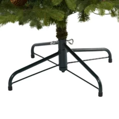 5.5’ Yukon Mountain Fir Artificial Christmas Tree With 250 Clear Lights, Pine Cones And 800 Bendable Branches -Cheap Artificial Trees Store artificial 55 yukon mountain fir artificial christmas tree with 250 clear lights pine cones and 800 bendable nearly natural 446267