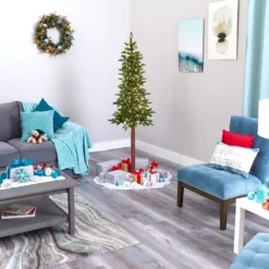 6’ Alaskan Alpine Artificial Christmas Tree With 100 Clear Microdot (Multifunction) LED Lights And 112 Bendable Branches 16 6’ Alaskan Alpine Artificial Christmas Tree With 100 Clear Microdot (Multifunction) LED Lights And 112 Bendable Branches -Cheap Artificial Trees Store artificial 6 alaskan alpine artificial christmas tree with 100 clear microdot multifunction led lights and 112 bendable branches nearly natural 489942