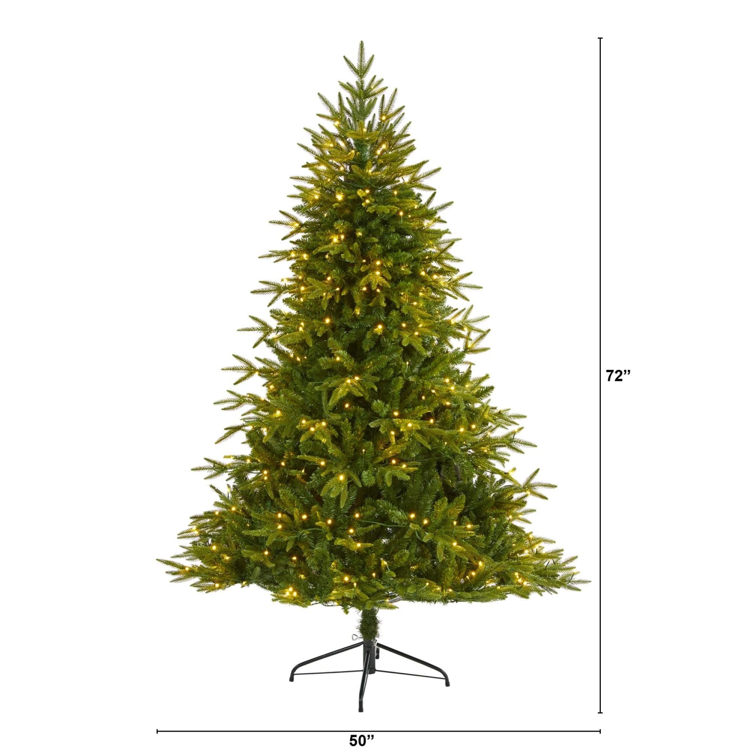 6’ Colorado Mountain Fir “Natural Look” Artificial Christmas Tree With 350 Clear LED Lights And 1704 Bendable Banches 2 6’ Colorado Mountain Fir “Natural Look” Artificial Christmas Tree With 350 Clear LED Lights And 1704 Bendable Banches - Image 2