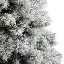 6’ Flocked Oregon Pine Artificial Christmas Tree With 300 Clear Lights And 551 Bendable Branches -Cheap Artificial Trees Store artificial 6 flocked oregon pine artificial christmas tree with 300 clear lights and 551 bendable branches nearly natural 726959