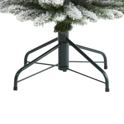 6’ Flocked Pencil Artificial Christmas Tree With 438 Bendable Branches -Cheap Artificial Trees Store artificial 6 flocked pencil artificial christmas tree with 438 bendable branches nearly natural 507158