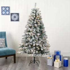 6' Flocked Rock Springs Spruce Artificial Christmas Tree With 250 Clear LED Lights 11 6' Flocked Rock Springs Spruce Artificial Christmas Tree With 250 Clear LED Lights -Cheap Artificial Trees Store artificial 6 flocked rock springs spruce artificial christmas tree with 250 clear led lights nearly natural 705870